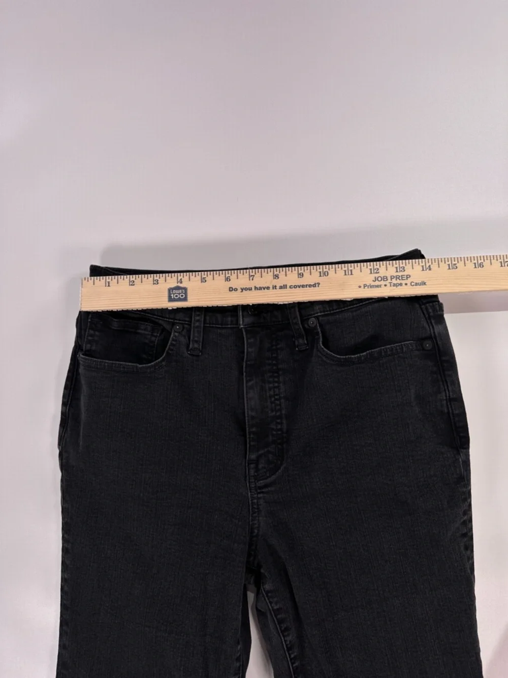 Madewell Women’s High Rise Skinny Flare Jeans Black Size 29 - Picture 13 of 16